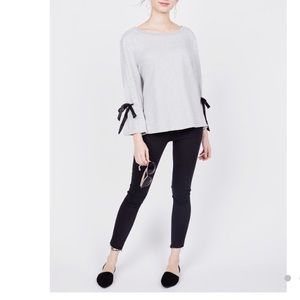 Sanctuary | Bow Tie Sweatshirt Top